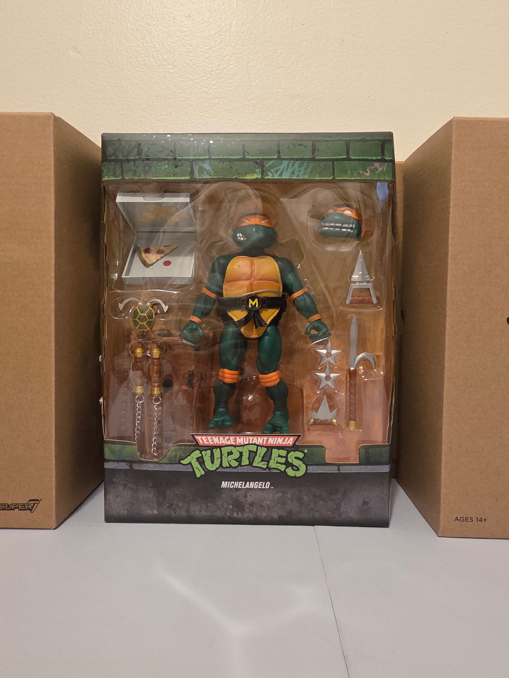 Teenage Mutant Ninja Turtles Michelangelo Super 7 Ultimates Action Figure