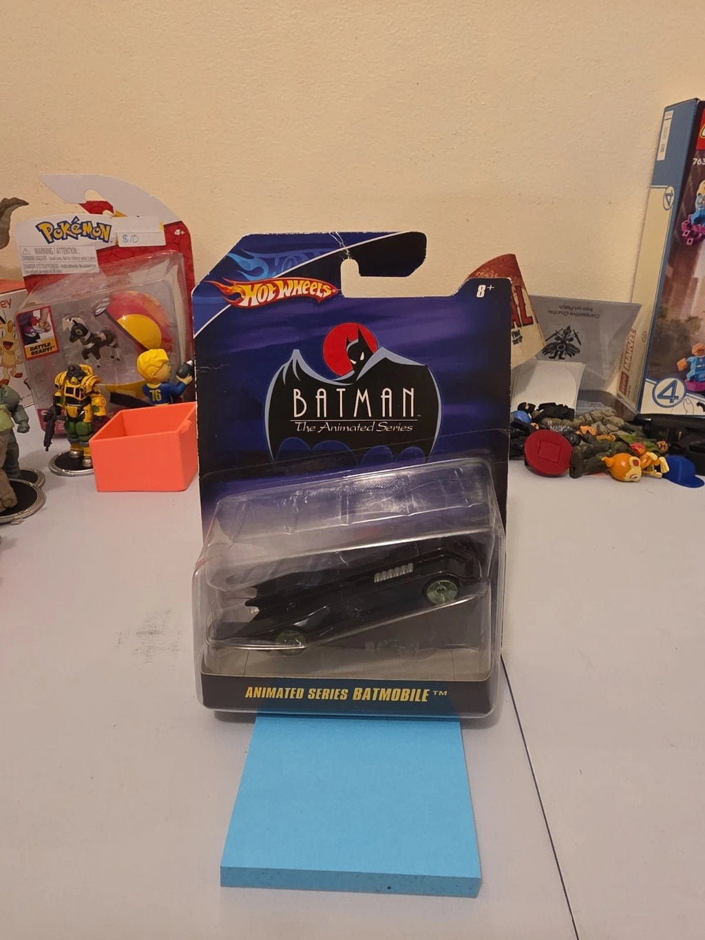2007 Hot Wheels Batman Animated Series Batmobile Carded Diecast DC Comics - Grown Up Kids