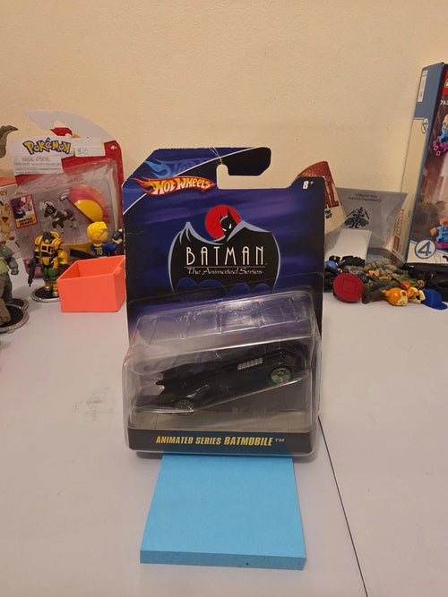 2007 Hot Wheels Batman Animated Series Batmobile Carded Diecast DC Comics - Grown Up Kids