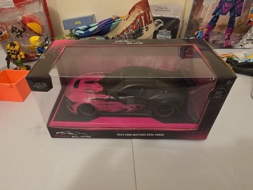 2024 Jada Pink Slips 2024 Ford Mustang Dark Horse 1/24 Black Pink - Grown Up Kids