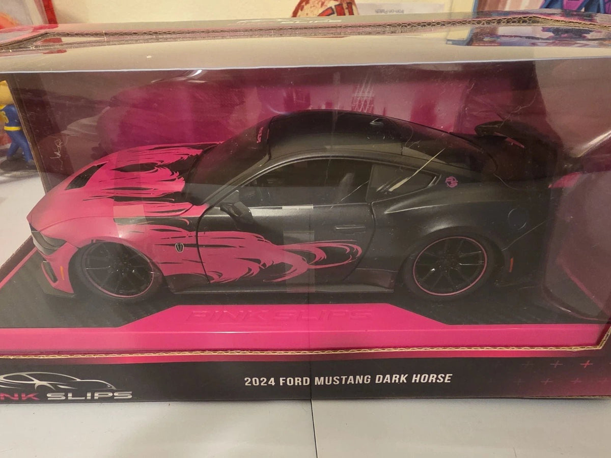 2024 Jada Pink Slips 2024 Ford Mustang Dark Horse 1/24 Black Pink - Grown Up Kids