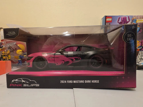 2024 Jada Pink Slips 2024 Ford Mustang Dark Horse 1/24 Black Pink - Grown Up Kids