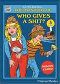 Book cover with two characters in detective outfits and a lighthouse illustration on a blue background.