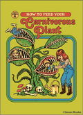 Book cover of 'How to Feed Your Carnivorous Plant' with a green background and illustration of a plant eating children.