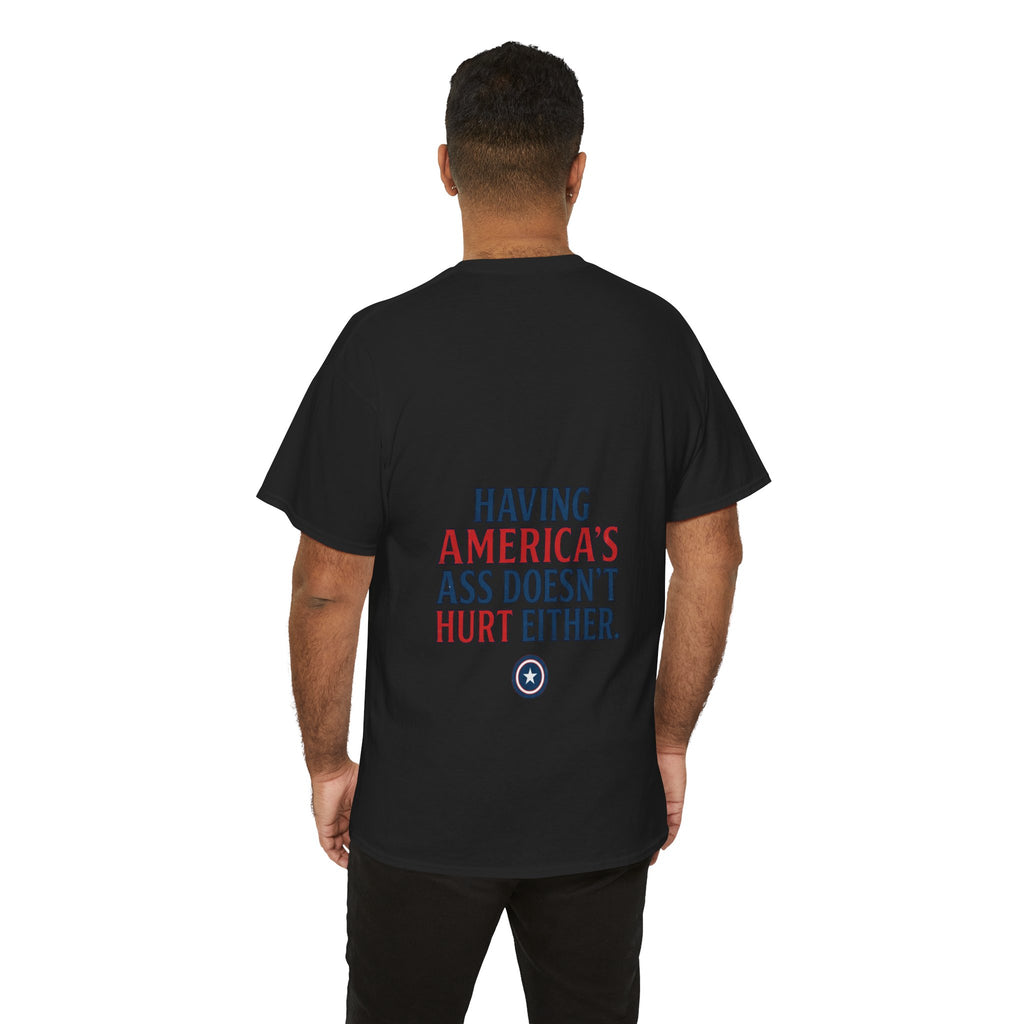 A Positive Attitude Defeats Fascism / Having America’s Ass Doesn’t Hurt Either T shirt