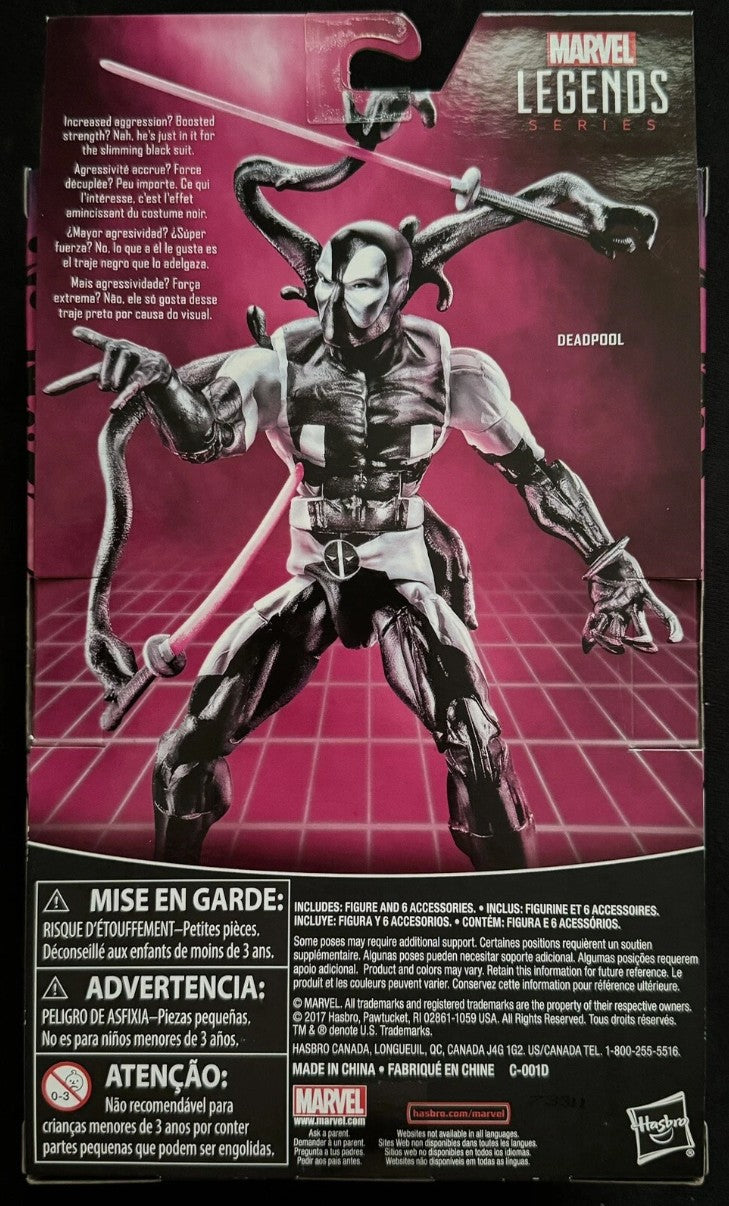 Marvel Legends Deadpool Back in Black 6-Inch Figure Hasbro Symbiote Version