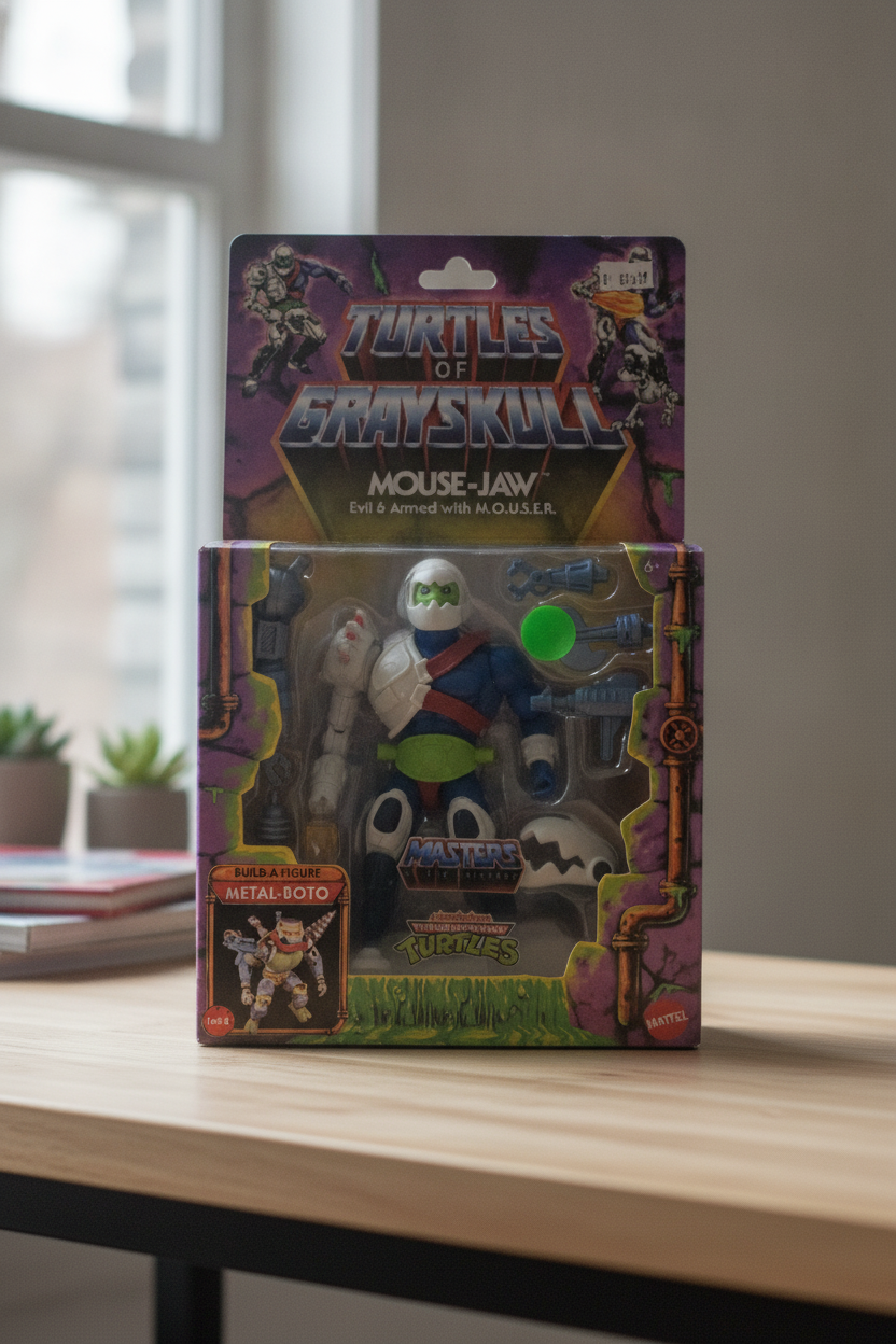 Turtles of Grayskull Mouse-Jaw Action Figure - MOTU x TMNT Crossover