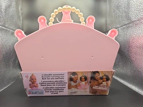 BABY Born Princess Essentials Set with Carrying Case, 8pc Baby Doll Accessories - Grown Up Kids