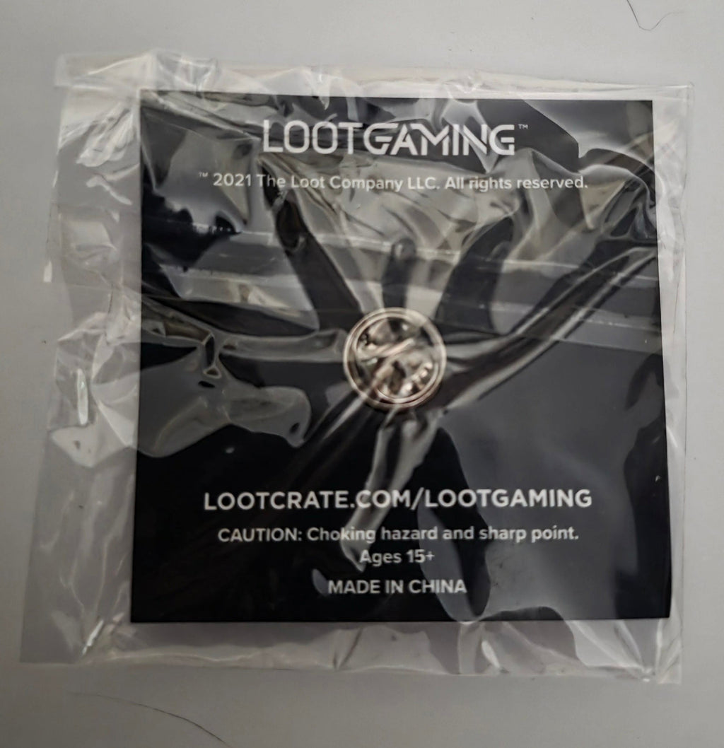 BAM Gamer Bloody Button Slash Hat Enamel Pin Loot Gaming Exclusive October 2021 Horror Collectible - Grown Up Kids