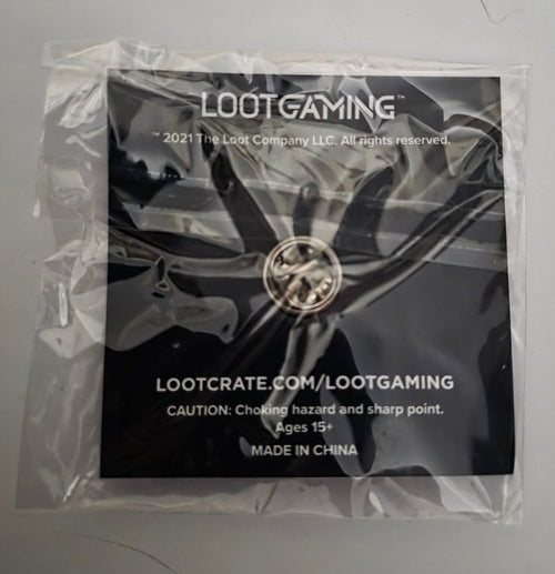 BAM Gamer Bloody Button Slash Hat Enamel Pin Loot Gaming Exclusive October 2021 Horror Collectible - Grown Up Kids