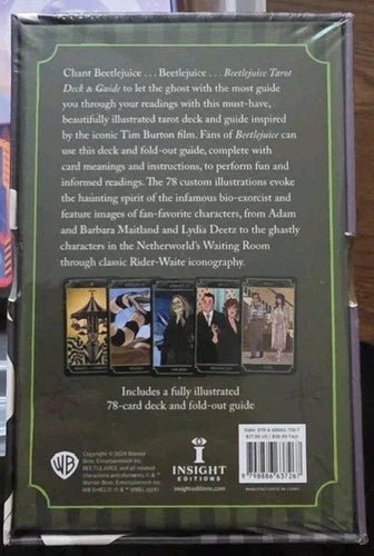 Beetlejuice Tarot Deck And Guidebook AUTHENTIC DECK Sealed New - Grown Up Kids