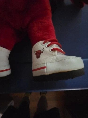Benny the Bull Chicago Bulls Noah's Ark 17" Plush Mascot NBA Jersy #1 VERY RARE - Grown Up Kids
