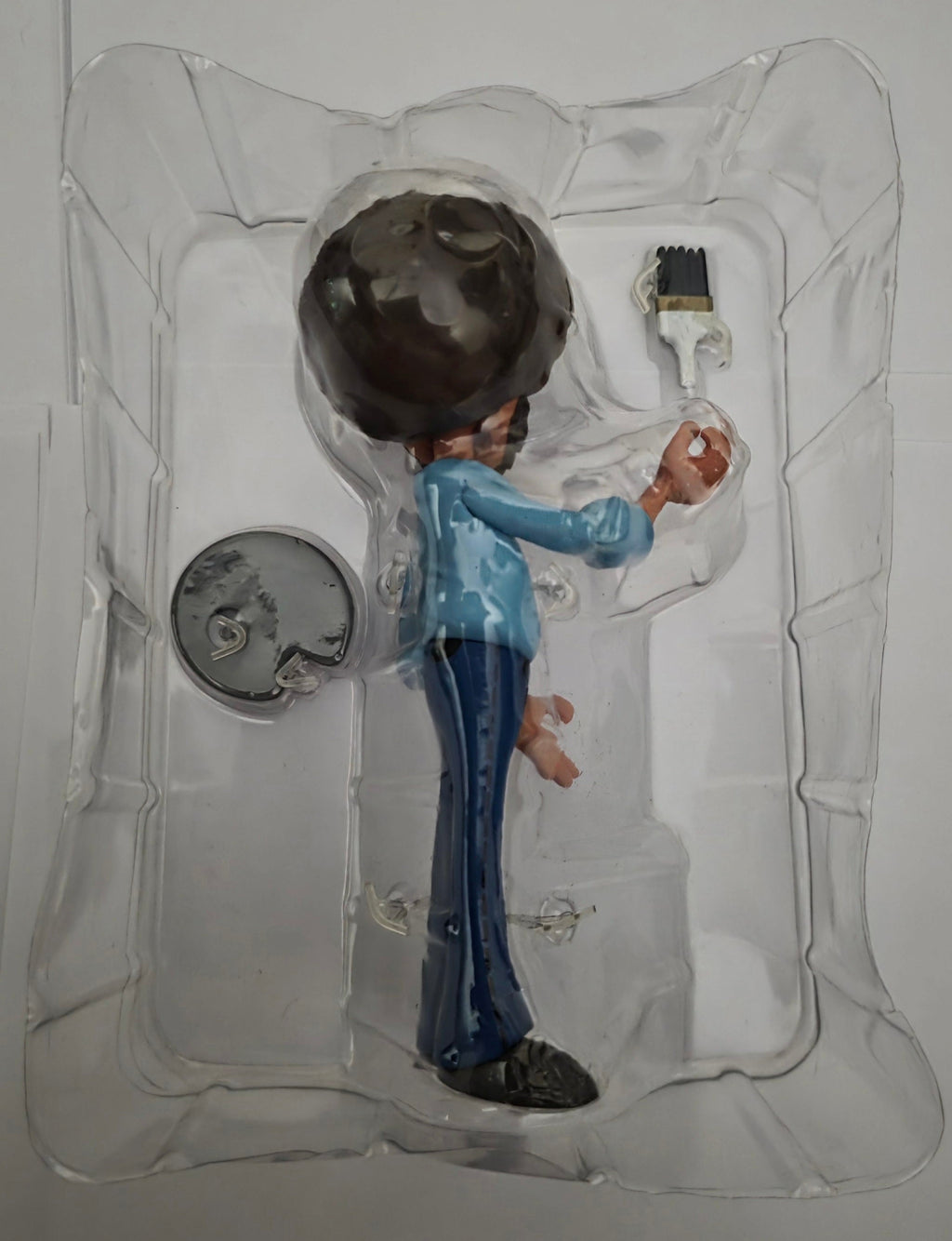 Bob Ross Vinyl Figure Artist Collectible Figure with Palette and Paint Brush - Grown Up Kids