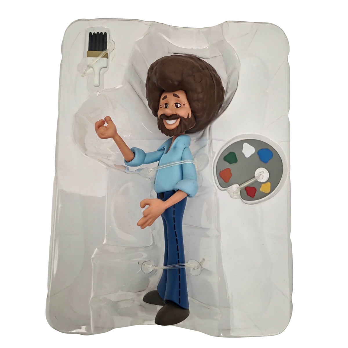 Bob Ross Vinyl Figure with Palette and Paint Brush - Artist Collectible - Grown Up Kids