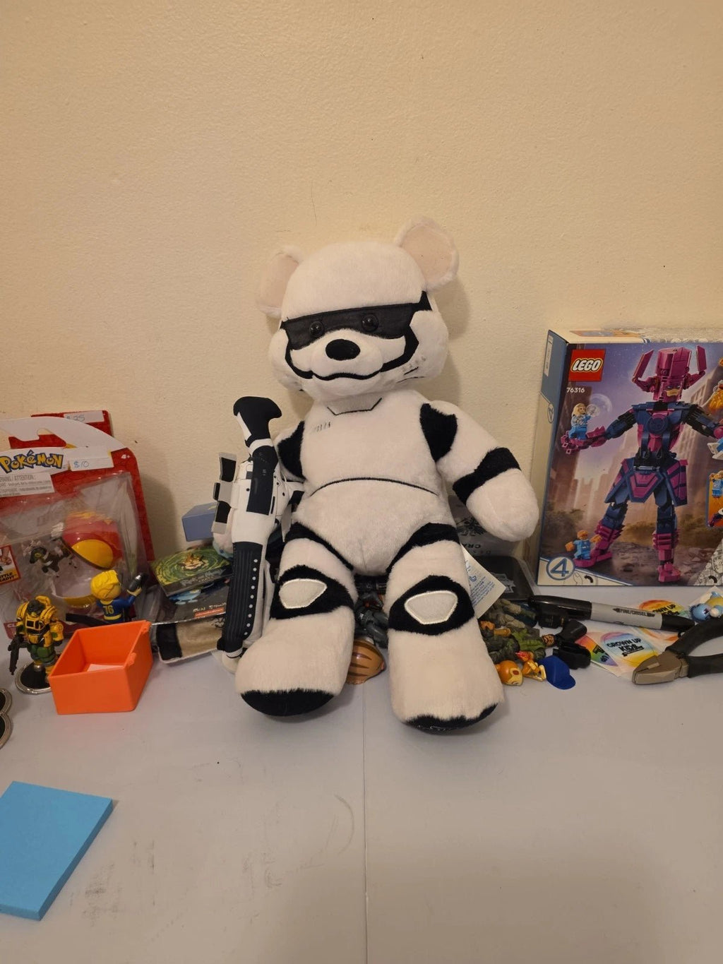 Build-A-Bear Workshop Star Wars: Stormtrooper 17" Plush Stuffed Animal with Blaster - Grown Up Kids