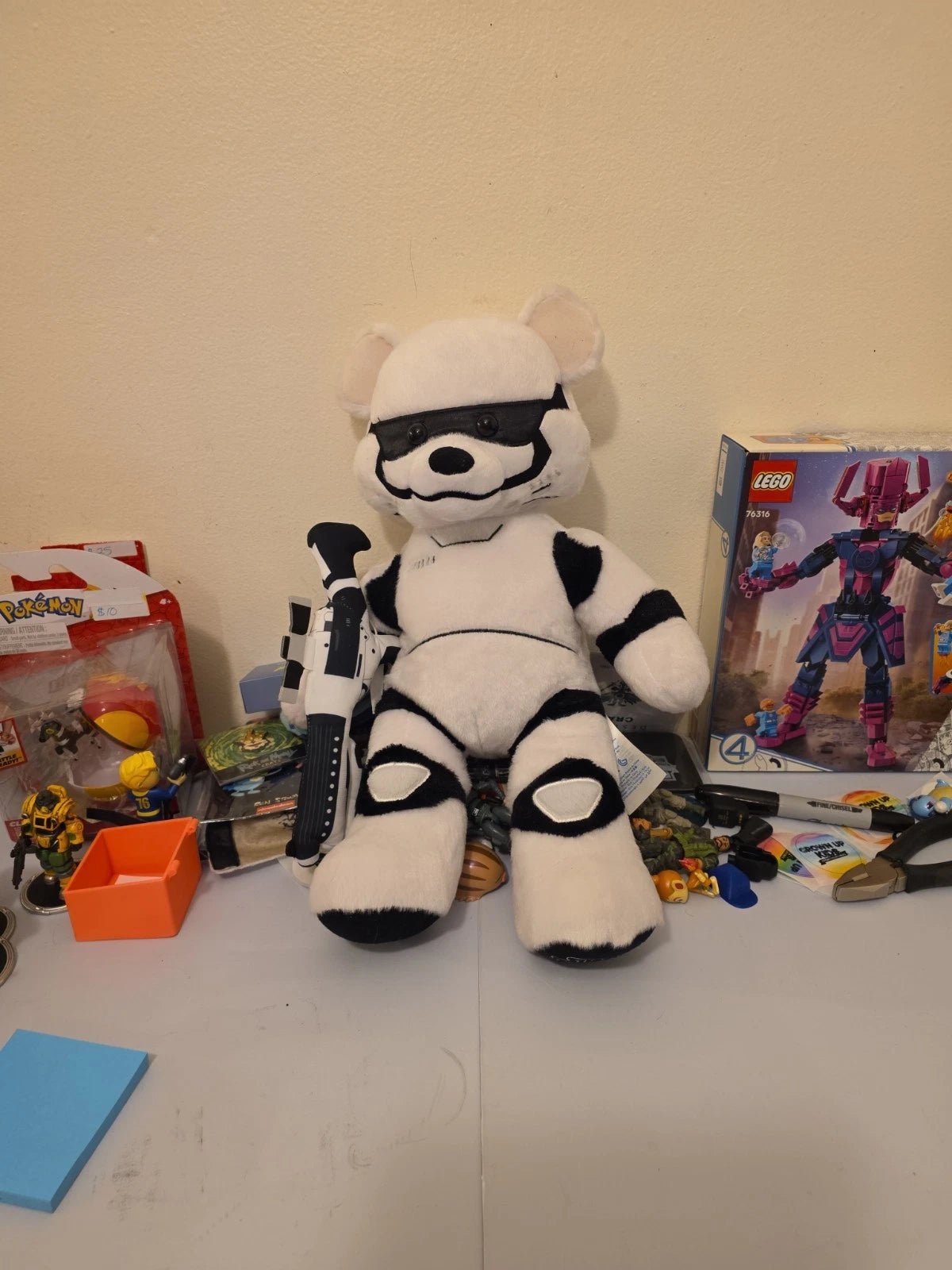 Build-A-Bear Workshop Star Wars: Stormtrooper 17" Plush Stuffed Animal with Blaster - Grown Up Kids