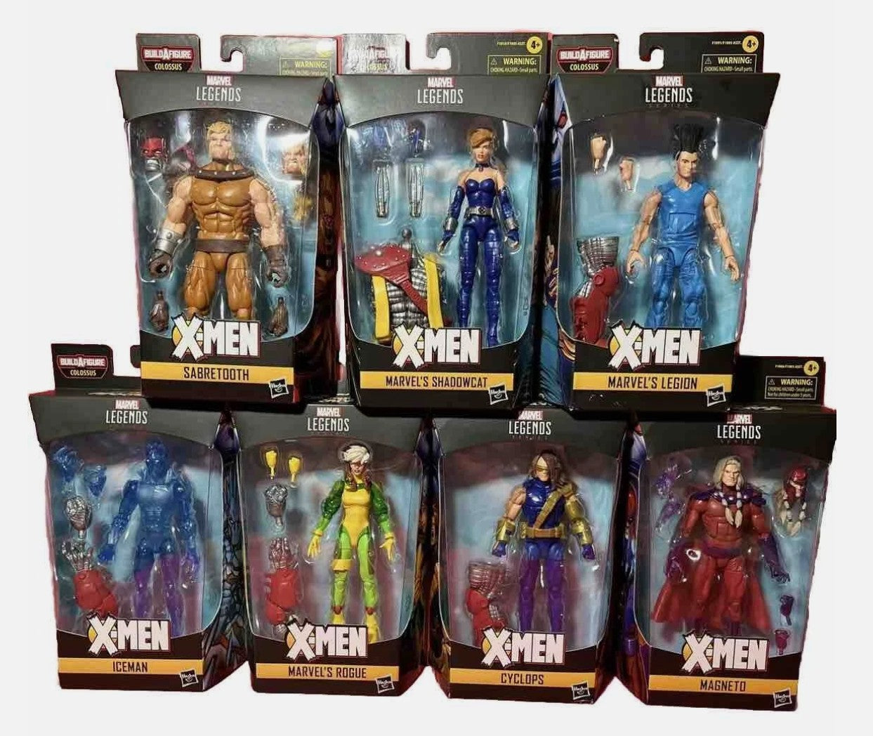 Marvel Legends X-Men Age of Apocalypse Colossus BAF Complete Set (6 Figures) Hasbro