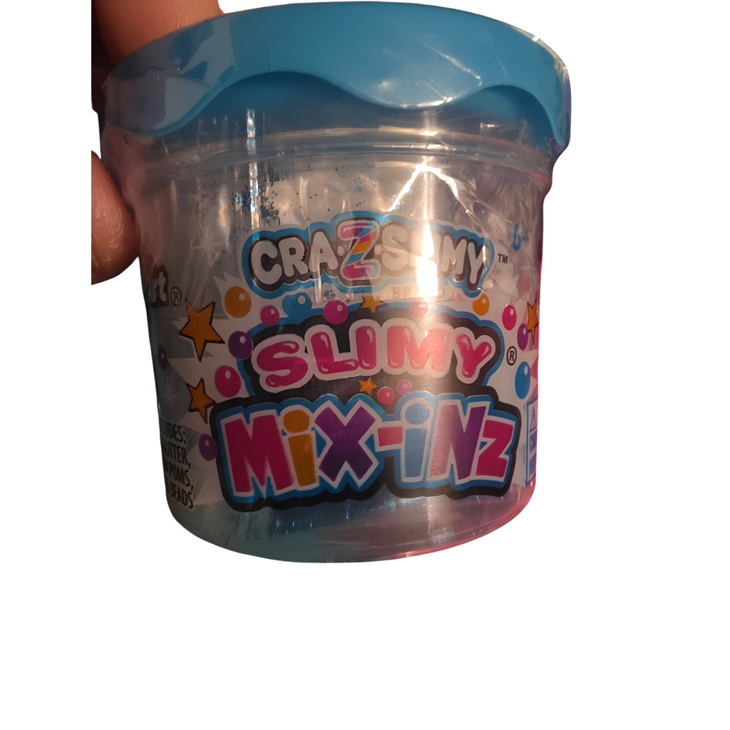 Cra-Z-Slimy Mix-Inz Slime Container with Blue Lid - Grown Up Kids