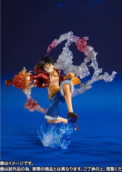 Custom Anime Action Figure – Battle Pose w/ Flame Effect, Smoke Ring & Water Base, 6–7” Display Piece - Grown Up Kids
