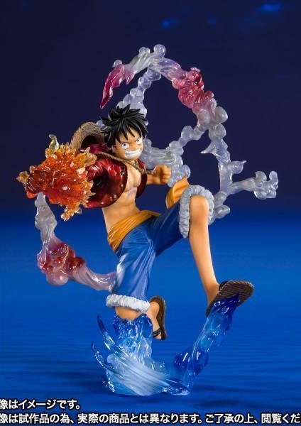 Custom Anime Action Figure – Battle Pose w/ Flame Effect, Smoke Ring & Water Base, 6–7” Display Piece - Grown Up Kids