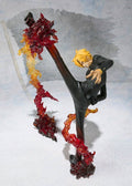 Custom Anime Action Figure – High Kick Pose w/ Translucent Flame Effect, 6–7” Display Piece - Grown Up Kids