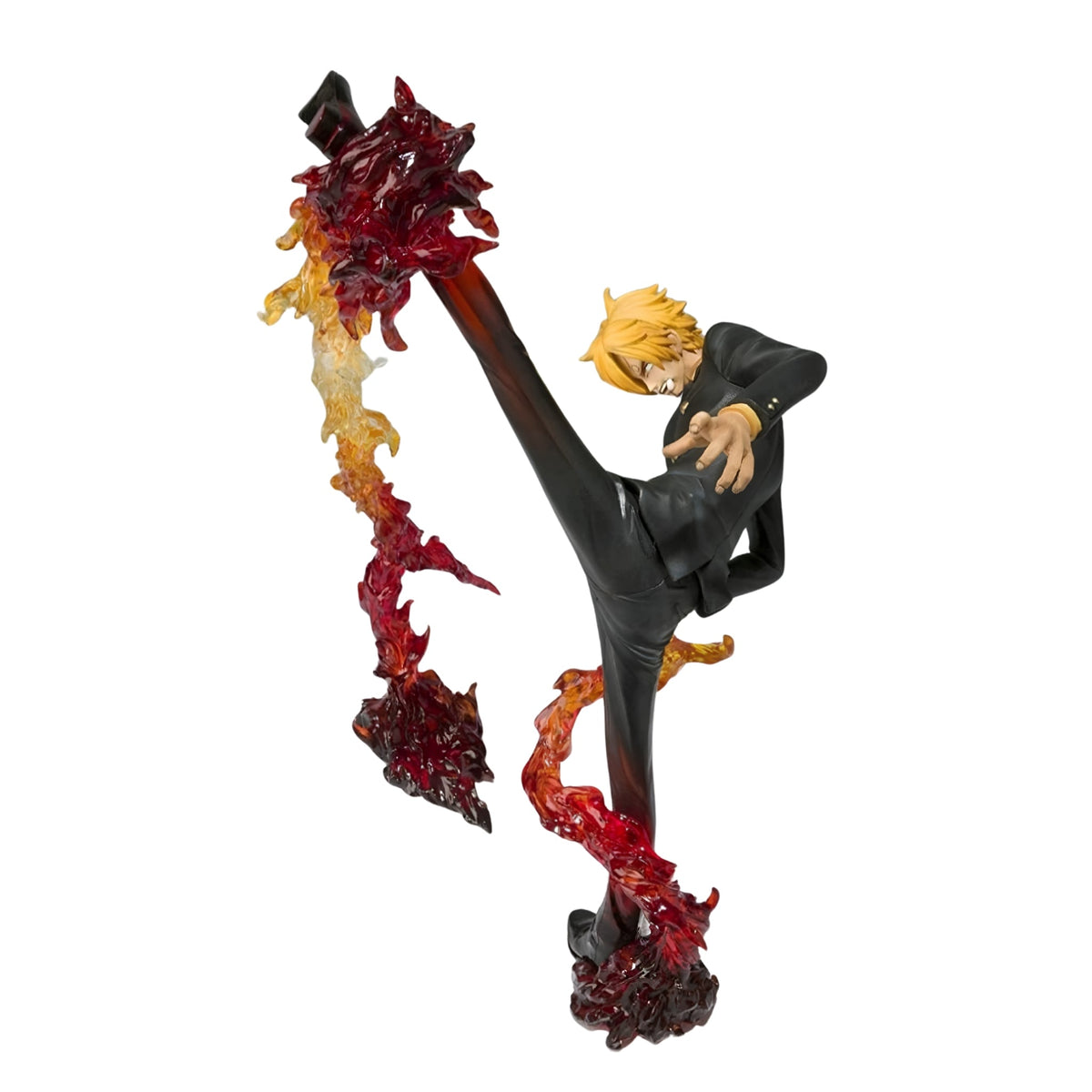Custom Anime Fighter Action Figure – Flame Kick Pose (6-7 Inch) - Grown Up Kids