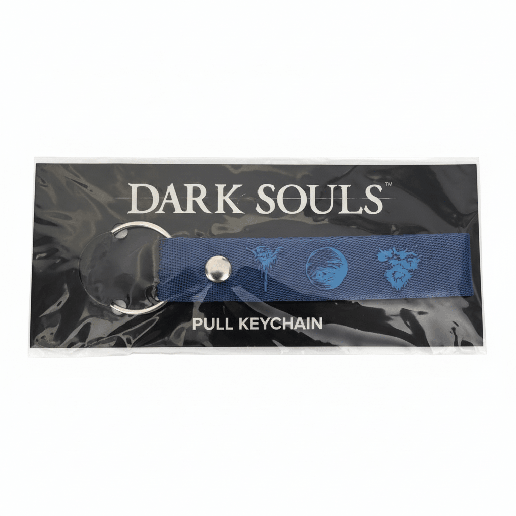 Dark Souls Blue Nylon Pull Keychain Wrist Strap - Grown Up Kids