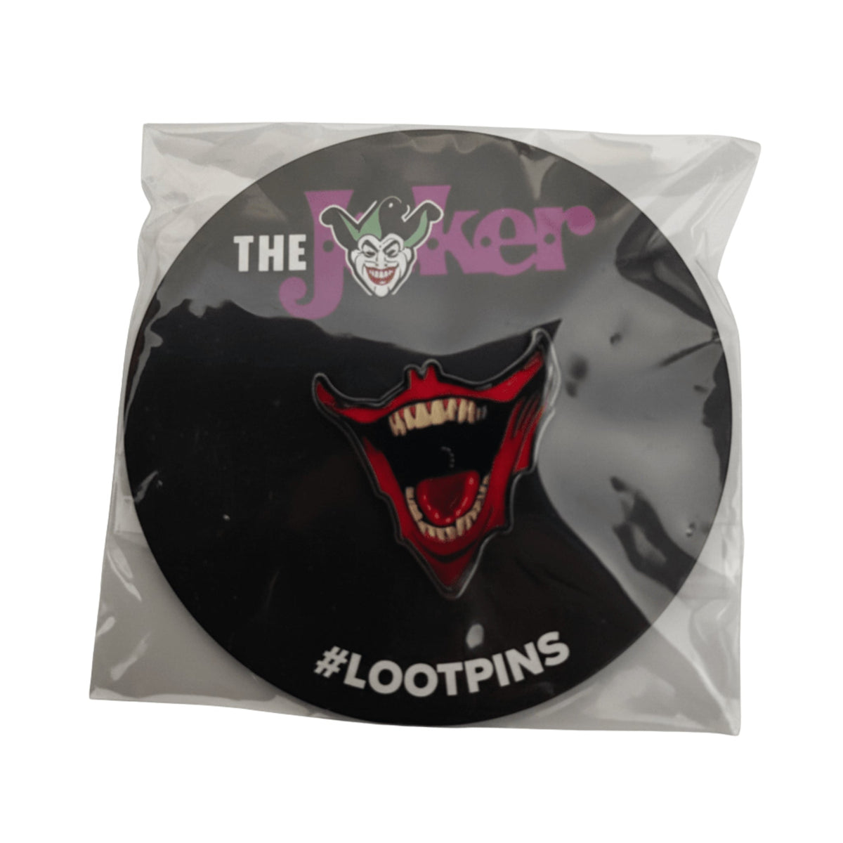 DC Comics The Joker Close-Up Laughing Mouth Enamel Pin - Loot Crate Exclusive - Grown Up Kids