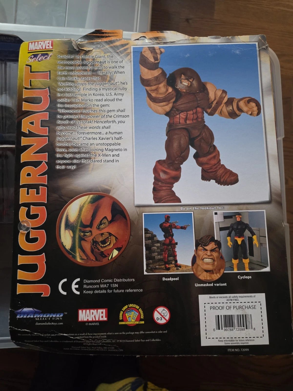 Diamond Select Juggernaut Marvel Select NEW - Grown Up Kids