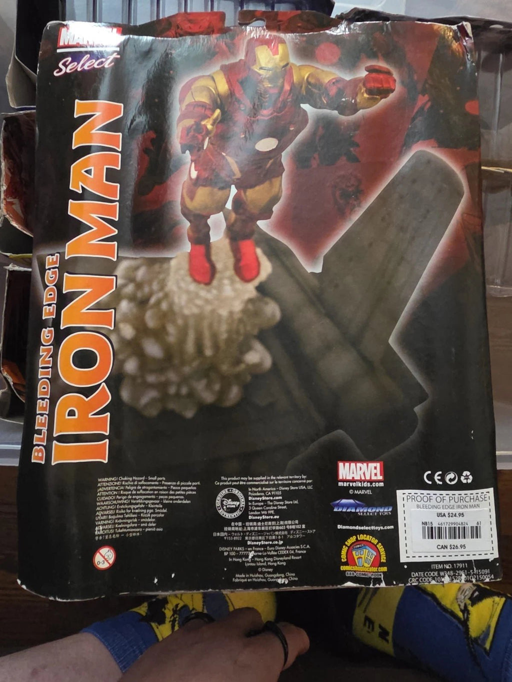 Diamond Select Toys Marvel Select: Bleeding Edge Iron Man Action Figure - Grown Up Kids