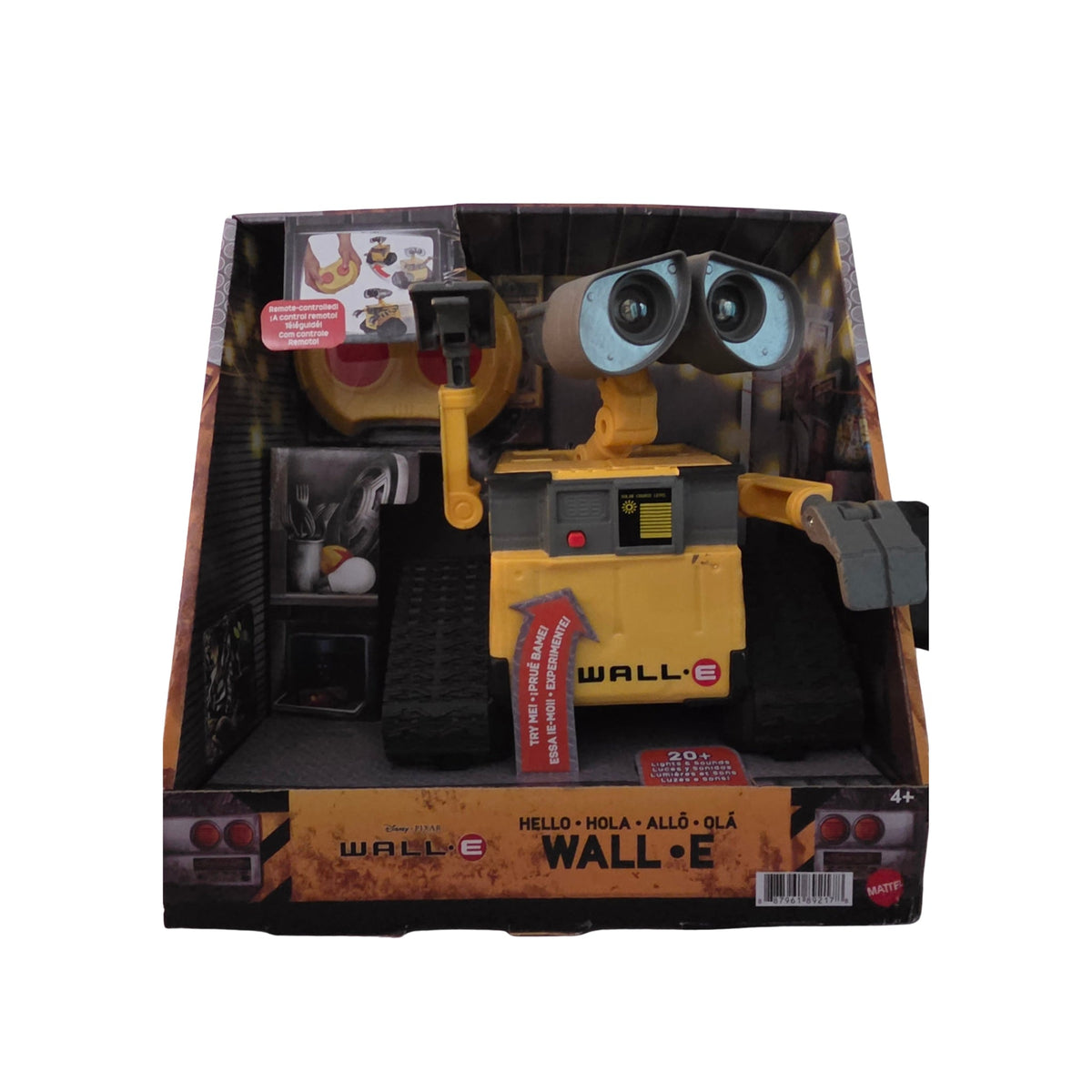 Disney Pixar Hello WALL-E Remote Control Robot Toy Mattel GPN30 Lights Sounds - Grown Up Kids