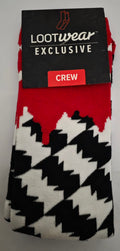 Dracula Loot Wear Exclusive Crew Socks Adult Size 6-12 Universal Monsters - Grown Up Kids