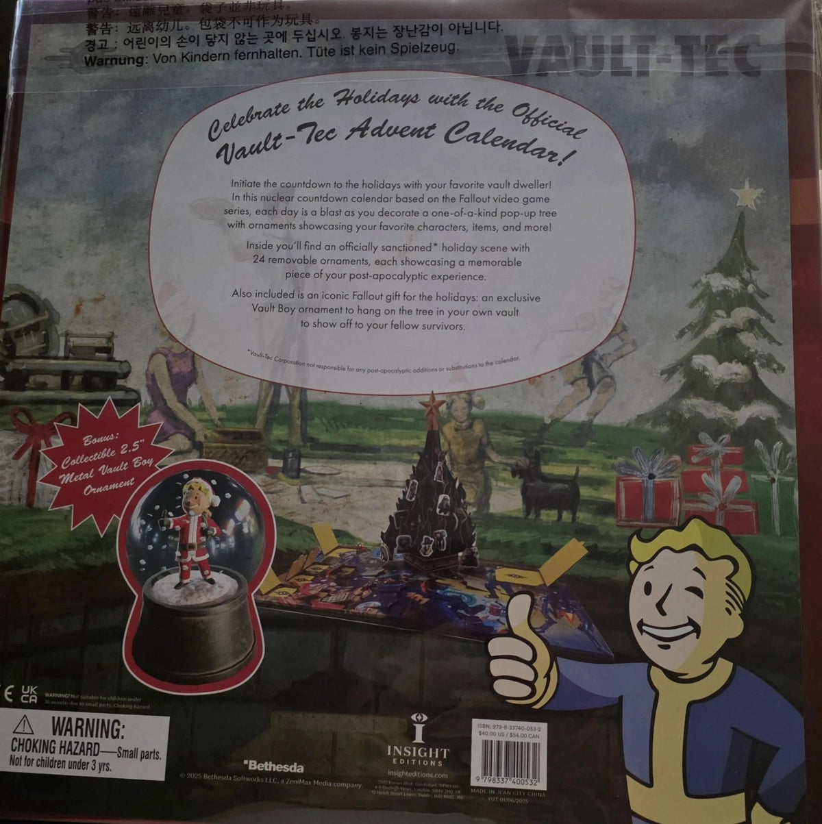 Fallout: The Official Pop-Up Advent Calendar by Insight Editions - Grown Up Kids