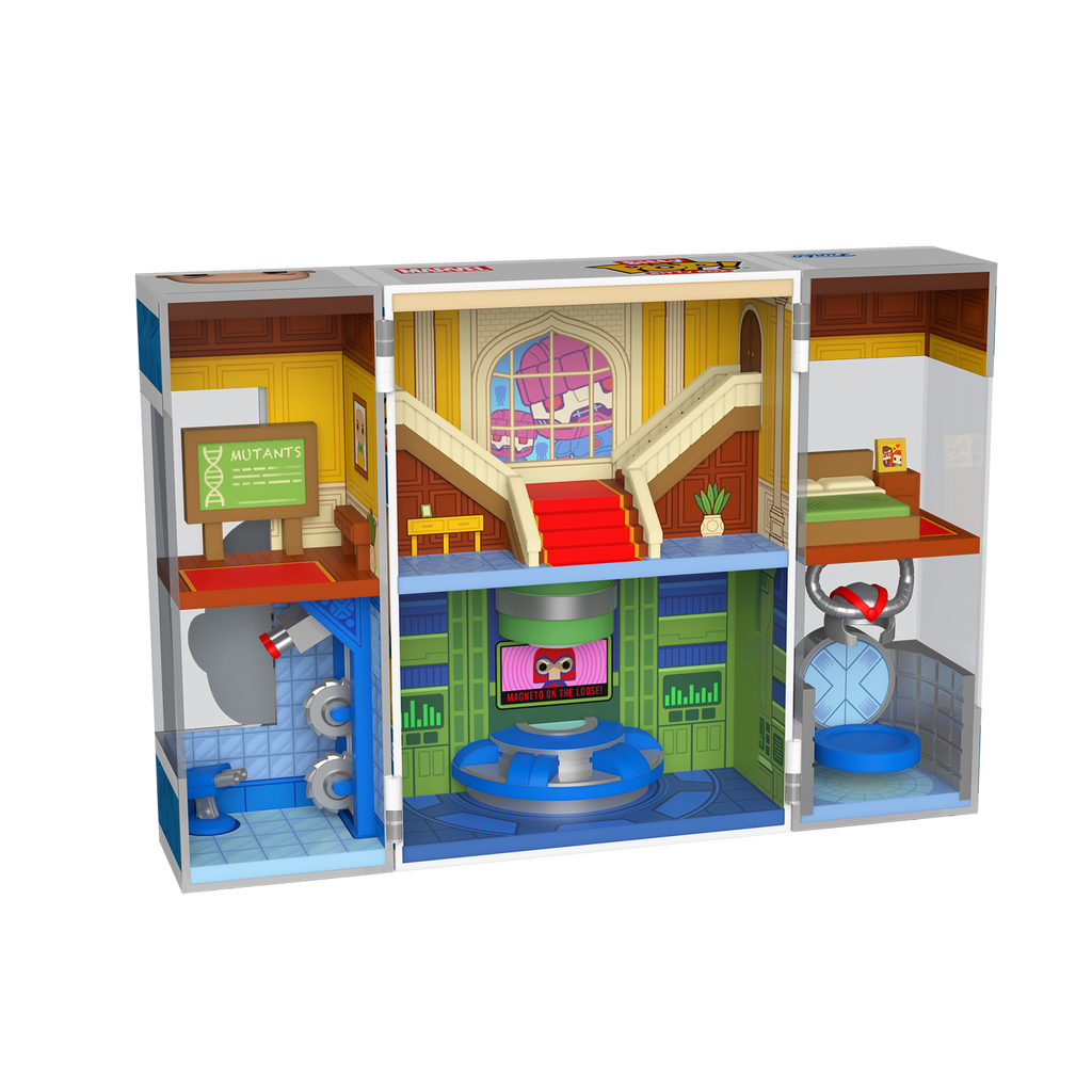 Funko Bitty Pop! X-Men Bundle – X-Mansion Playset, 12 Mini Figures & Arcade Display - Grown Up Kids
