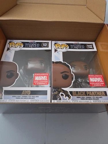 Funko Pop Collector Corps BLACK PANTHER WAKANDA FOREVER Complete Box XL Shirt - Grown Up Kids