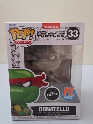 Funko Pop! Comics -Donatello #33 B+W Chase New! TMNT PX Previews Exclusive RARE - Grown Up Kids