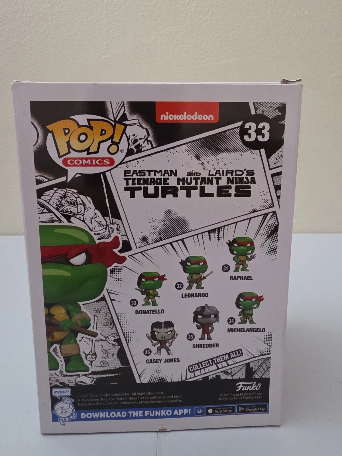 Funko Pop! Comics -Donatello #33 B+W Chase New! TMNT PX Previews Exclusive RARE - Grown Up Kids