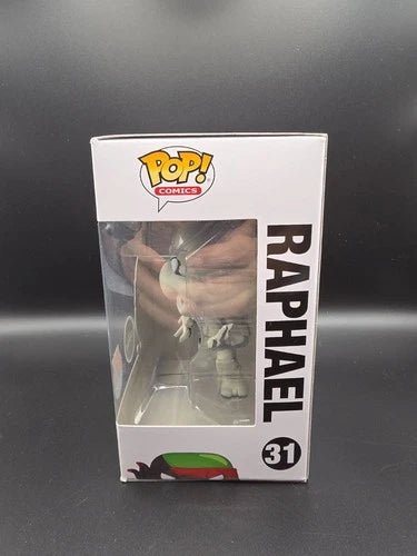 Funko Pop! Teenage Mutant Ninja Turtles: Raphael #31 (Black & White Chase Variant, PX Previews Exclusive + Wall Mount) - Grown Up Kids