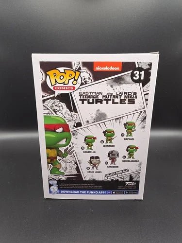 Funko Pop! Teenage Mutant Ninja Turtles: Raphael #31 (Black & White Chase Variant, PX Previews Exclusive + Wall Mount) - Grown Up Kids