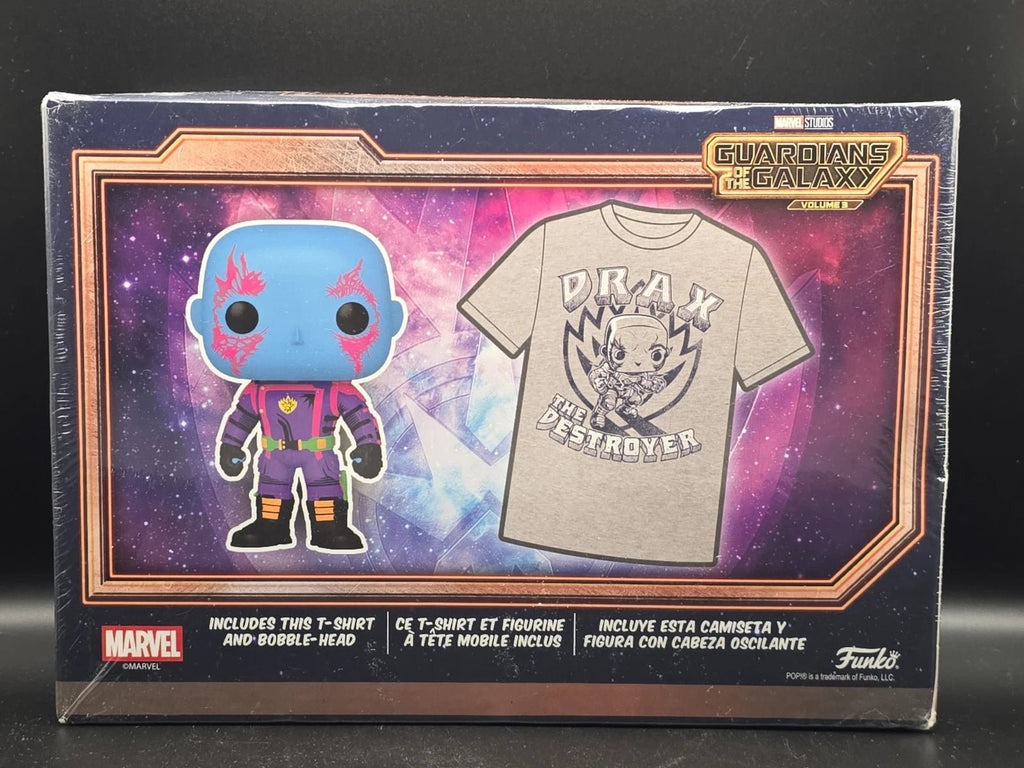 Funko POP! Tees - Black Light DRAX Figure & T-Shirt XL - Package Has Damage - Grown Up Kids