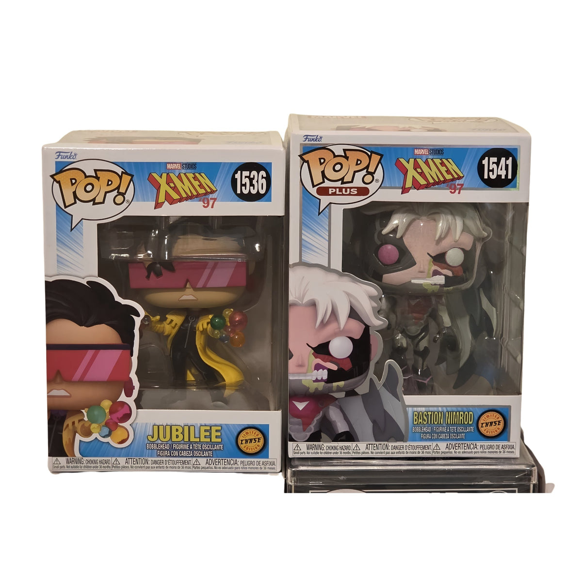 Funko Pop! X-Men '97 Chase Bundle: Jubilee #1536 & Bastion #1541 - Grown Up Kids