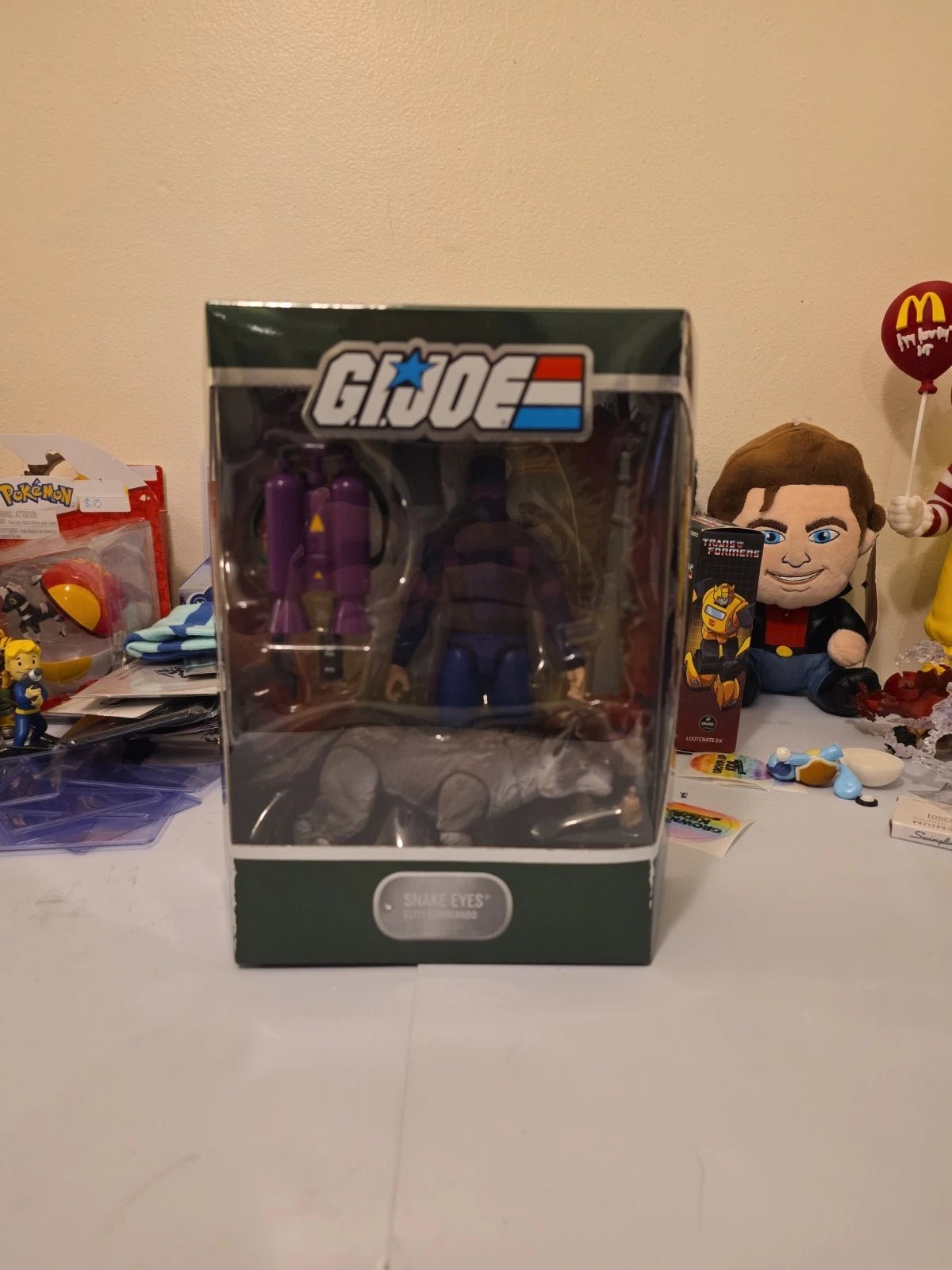 G.I. Joe Ultimates Snake Eyes with Timber Super7 W/ Shipping Box - Grown Up Kids