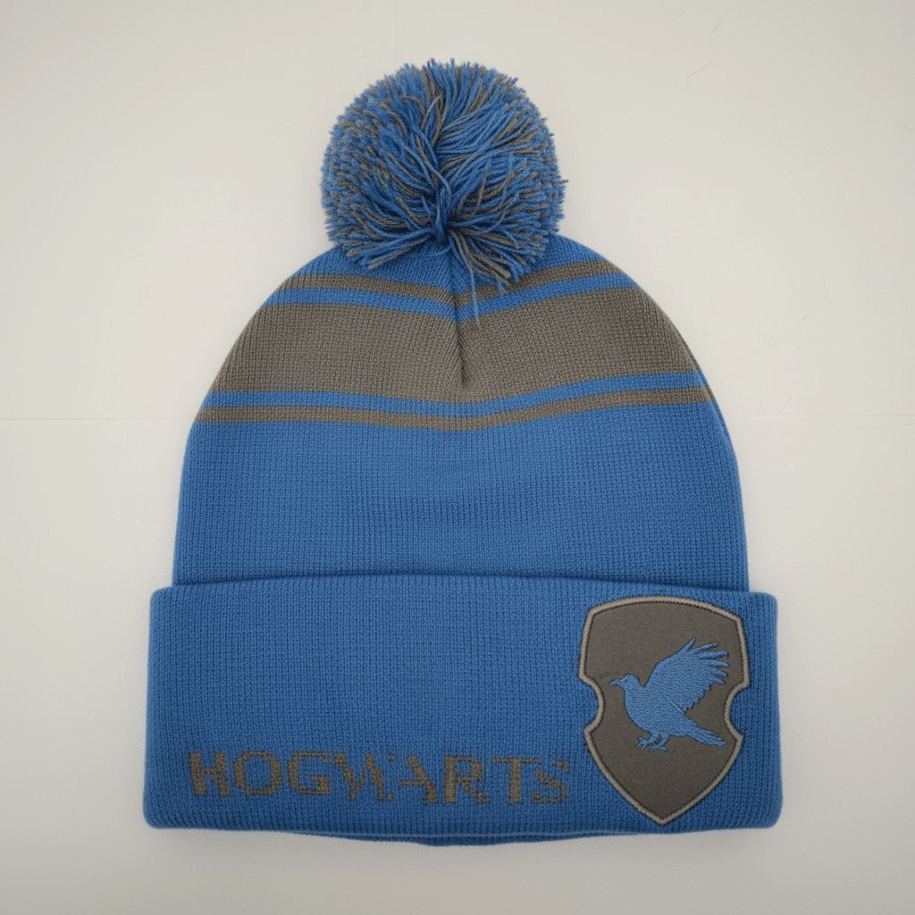 Harry Potter Hogwarts Ravenclaw House Knit Pom Beanie - Loot Crate Exclusive - Grown Up Kids