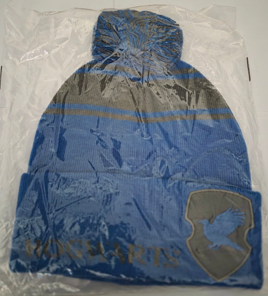 Harry Potter Hogwarts Ravenclaw House Knit Pom Beanie (Loot Crate Exclusive) - Grown Up Kids