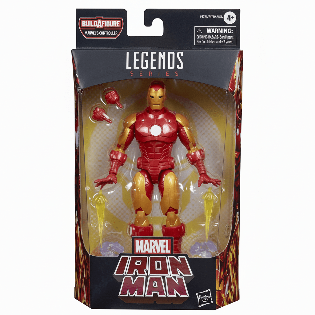 Hasbro Marvel Legends Series Iron Man (Classic Comic Armor) Action Figure - Grown Up Kids