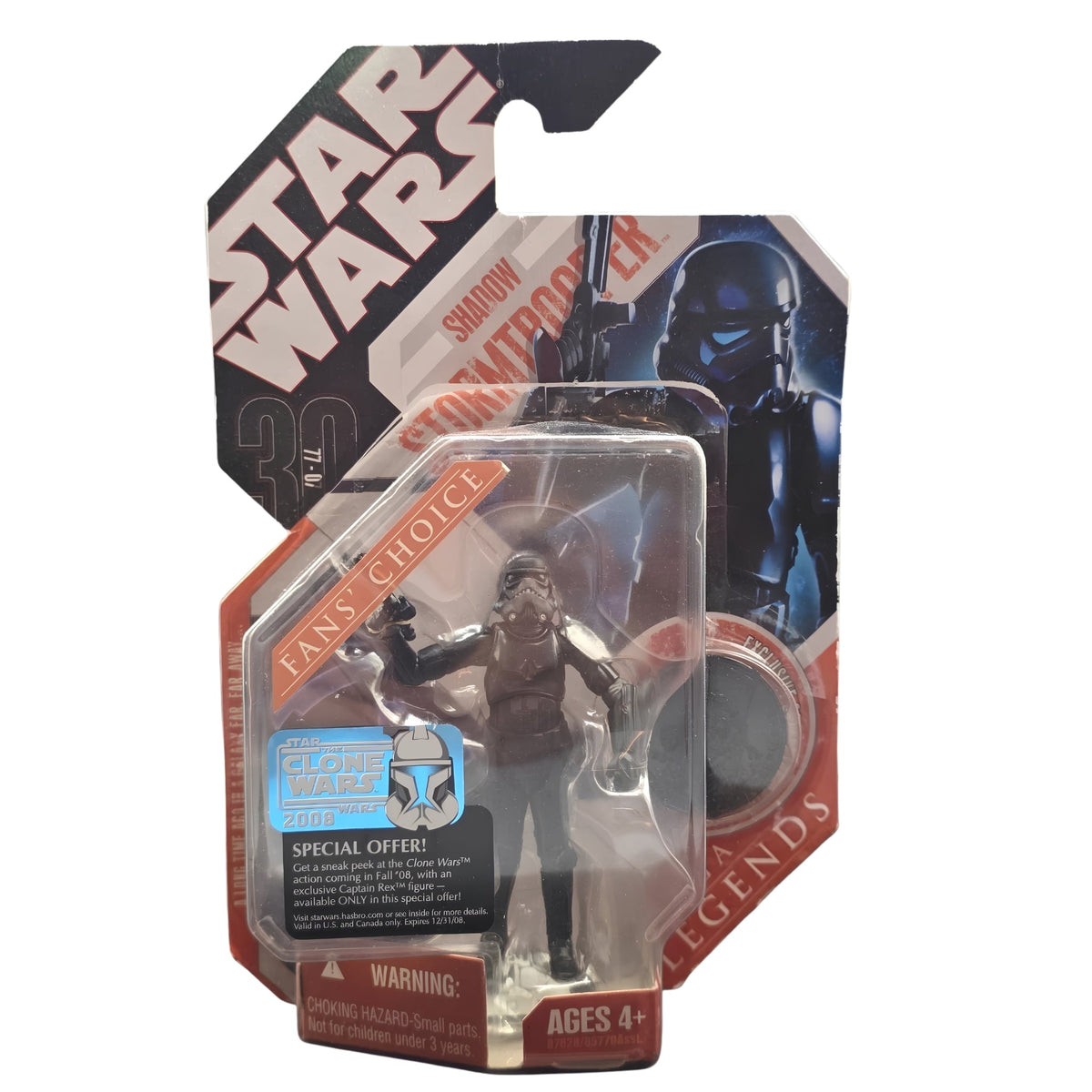 Hasbro Star Wars 30th Anniversary Collection: Shadow Stormtrooper Action Figure - Grown Up Kids