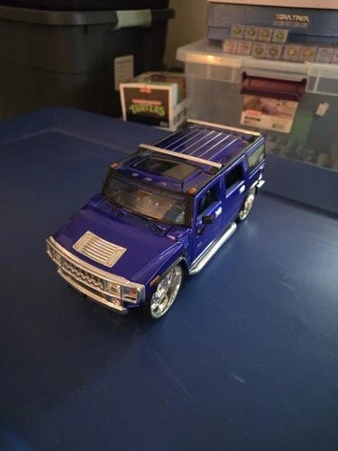Jada Toys Dub City 1:24 Scale Diecast car 2003 Hummer H2 Blue Car #50540-9 - Grown Up Kids