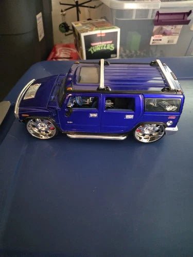 Jada Toys Dub City 1:24 Scale Diecast car 2003 Hummer H2 Blue Car #50540-9 - Grown Up Kids