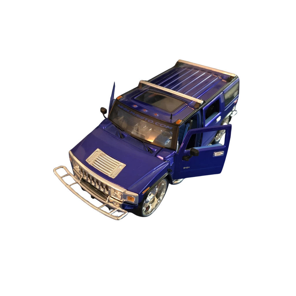 Jada Toys Dub City: 2003 Hummer H2 Blue 1:24 Scale Diecast Model Car - Grown Up Kids