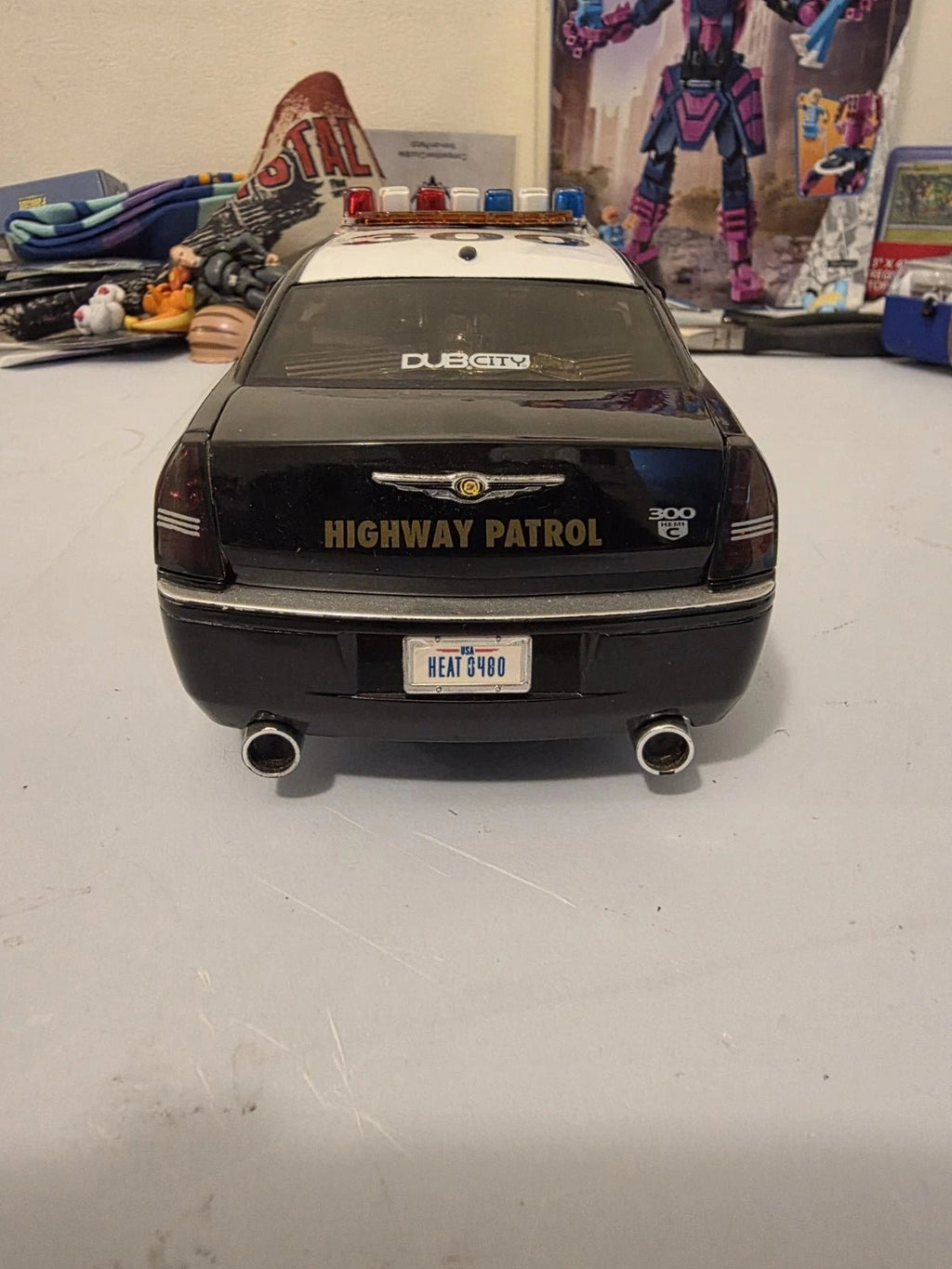 Jada Toys Dub City Heat Chrysler 300C Hemi Police Car 1:18 Diecast Limited Editi - Grown Up Kids
